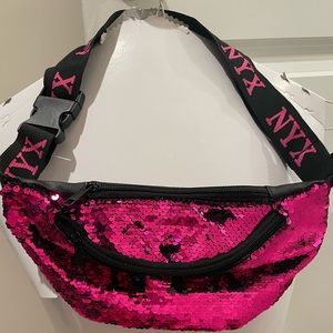 Pink and Black Fanny Pack